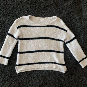 BB Dakota Striped Fuzzy Sweater